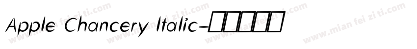 Apple Chancery ltalic字体转换